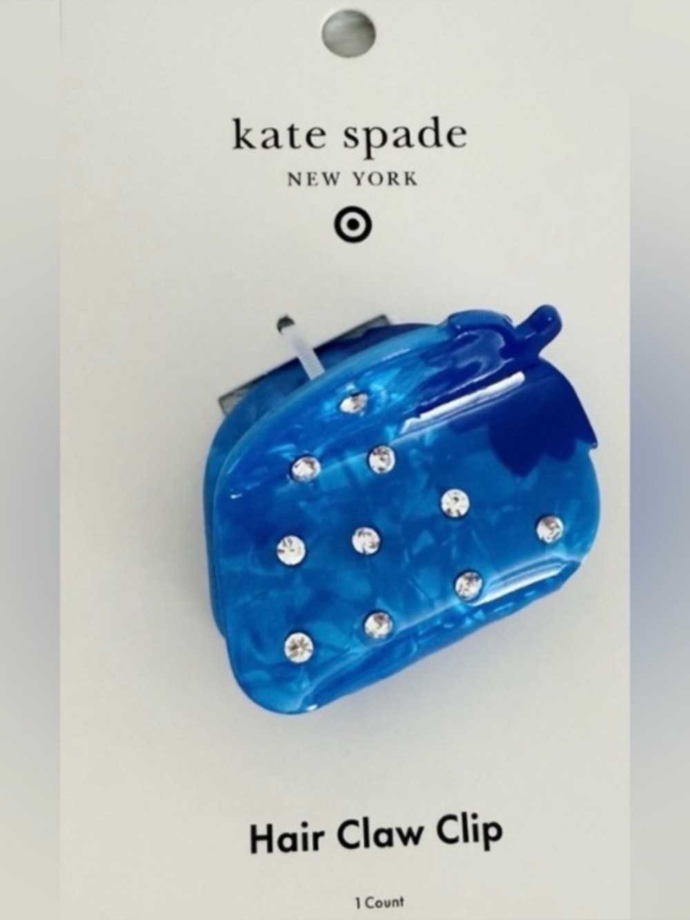 kate spade new york x Target-Blue Strawberry Claw Hair Clip New